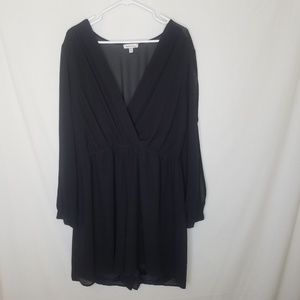 Monteau 3X black cold shoulder romper, jumper